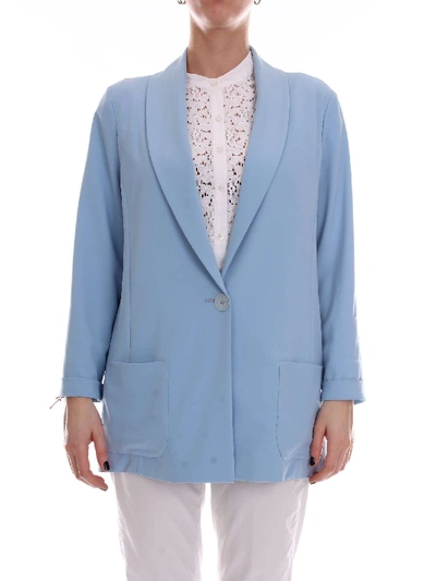 Alessandro Dell'acqua Women's Adw2052t1891e56 Light Blue Polyester Blazer