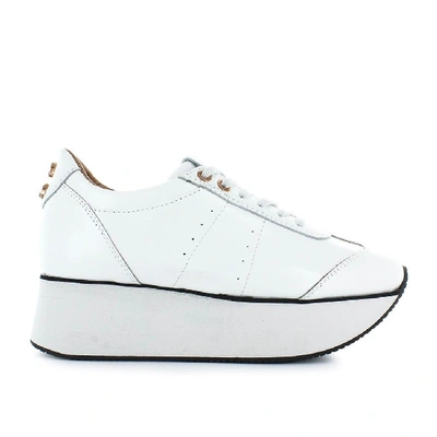 Alexander Smith White Leather Sneakers