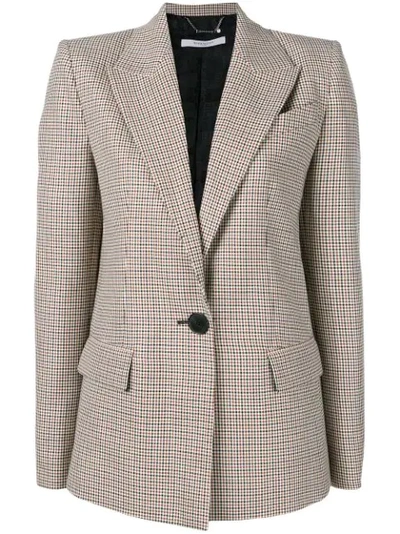 Givenchy Checked Single-breasted Jacket In Multicolour