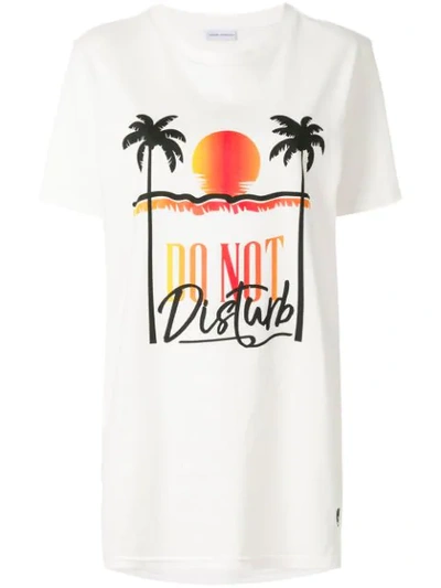 Chiara Ferragni Palm Beach Chiara -s Suite T-shirt In White