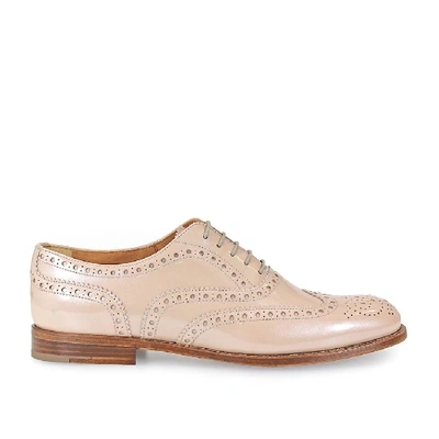 Church's Pink Leather Lace-up Shoes