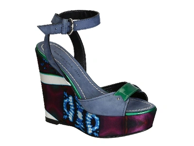 Barbara Bui Women's E5338gn35 Multicolor Leather Wedges
