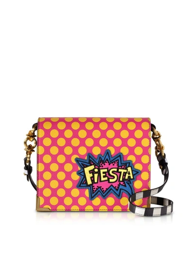 Alessandro Enriquez Handbags Hera Pop Fiesta Leather Shoulder Bag In Red