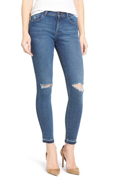 Dl1961 Women's Margaux Instasculpt Ankle Skinny Jeans In Cracked | ModeSens