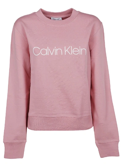 Calvin Klein Jeans Est.1978 Pink Cotton Sweatshirt