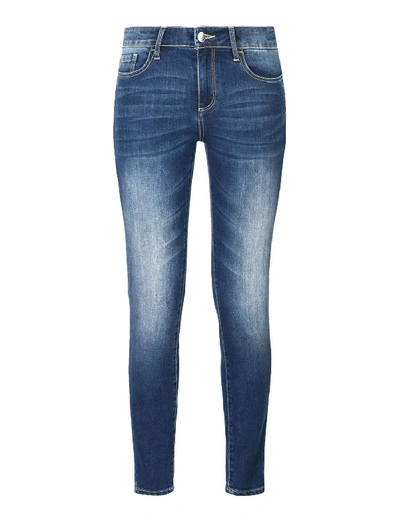 Armani Exchange Blue Cotton Jeans