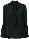 Michael Michael Kors Black Silk Blouse