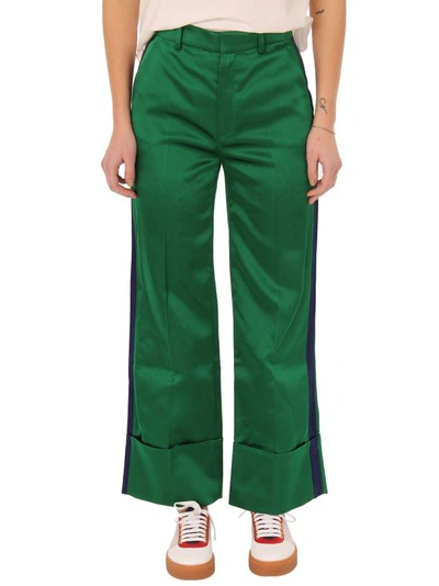 Tommy Hilfiger Women's Green Silk Pants