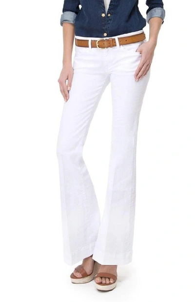 7 For All Mankind Women's White Cotton Pants