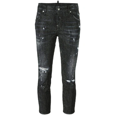 Dsquared2 Black Cotton Jeans