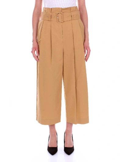 Aglini Women's Wt002113335yellow Yellow Cotton Pants