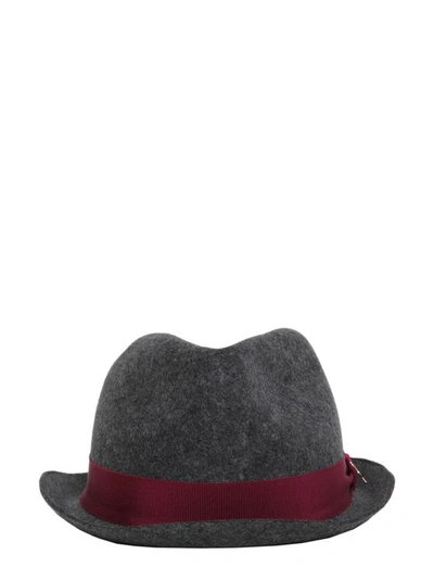 Dsquared2 Wool Felt Brim Hat In Grey