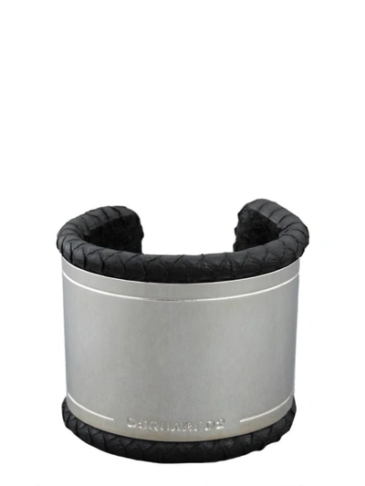 Dsquared2 Dsquared Logo Cuff Bracelet In Silver