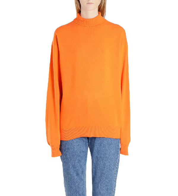 calvin klein orange jumper