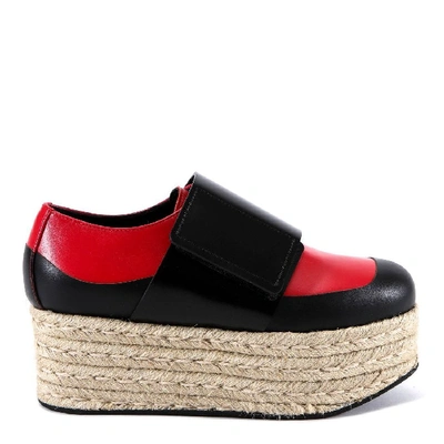 Marni Black/red Leather Loafers