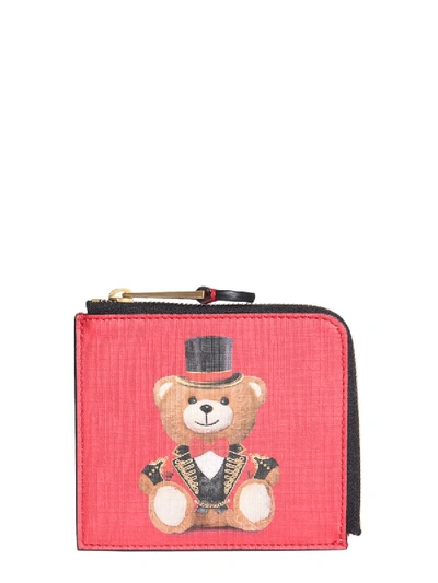 Moschino Red Leather Wallet