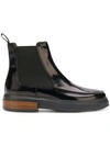 Tod's Glossed-leather Chelsea Boots In Black