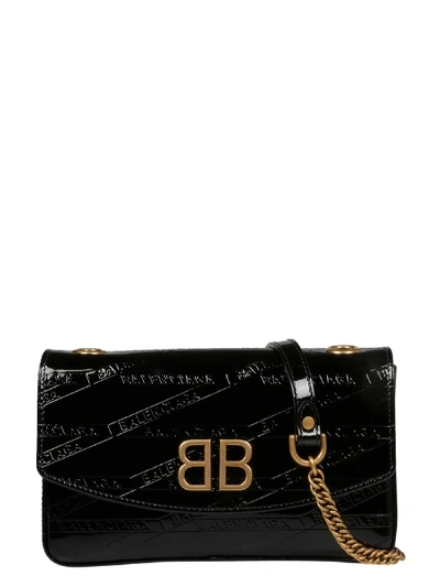 Balenciaga Women's 5266820zx141000 Black Leather Shoulder Bag