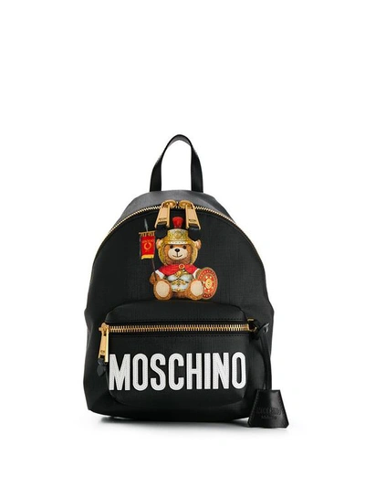 Moschino Women's Black Polyurethane Backpack