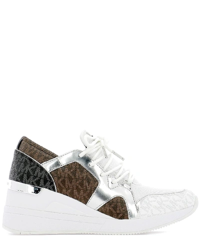 Michael Kors White Leather Sneakers