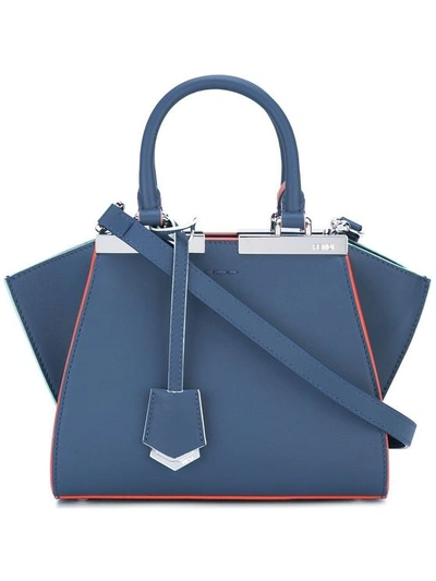 Fendi Women's Blue Leather Handbag