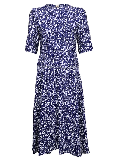 Marni Women's Abma0141a2tsf04lyb61 Blue Silk Dress