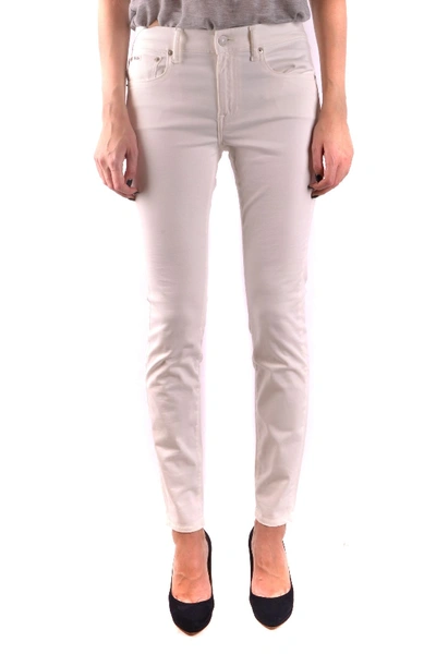 Ralph Lauren Women's Mcbi35999 White Cotton Jeans