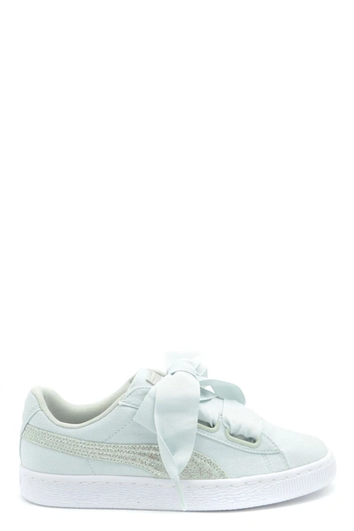 Puma Light Blue Fabric Sneakers