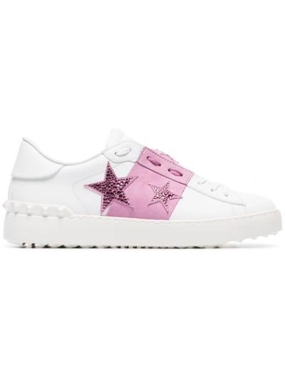 Valentino Garavani Sneaker With Stars In White