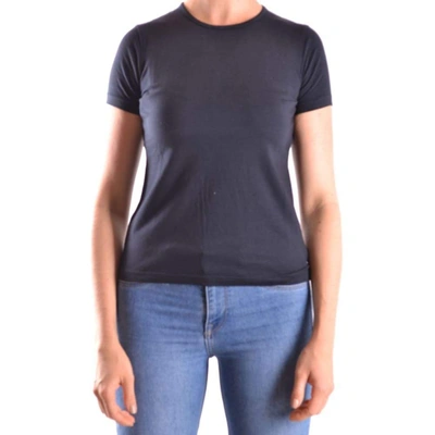 Aquascutum Women's Blue Cotton T-shirt