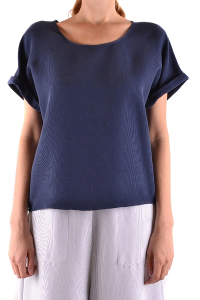 Armani Jeans Women's Mcbi30817 Blue Modal T-shirt