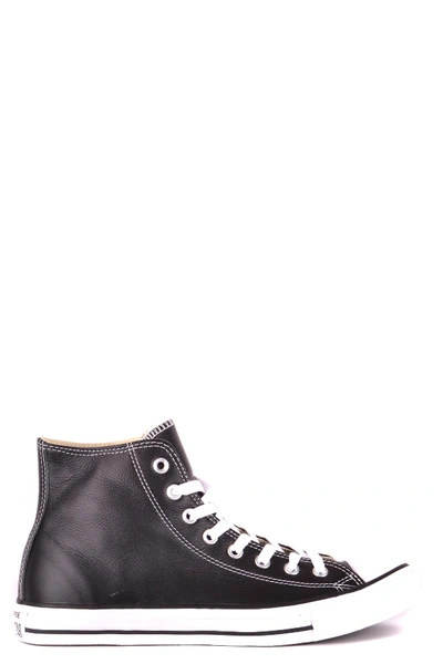 Converse Black Leather Trainers