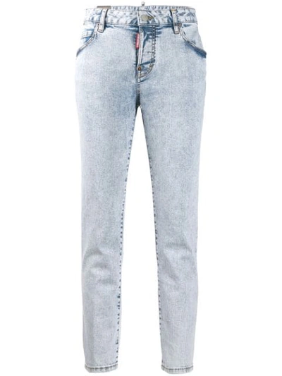 Dsquared2 Jennifer Jean Ripped Skinny Jeans In Blue