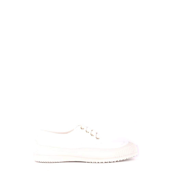 Get Ladies White Fabric Trainers Pics