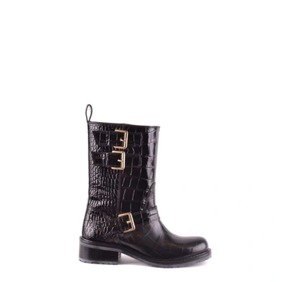 Dsquared2 Women's Black Leather Ankle Boots