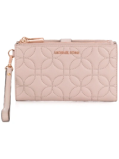 Michael Michael Kors Women's 32h8tfdw7t187 Pink Leather Wallet