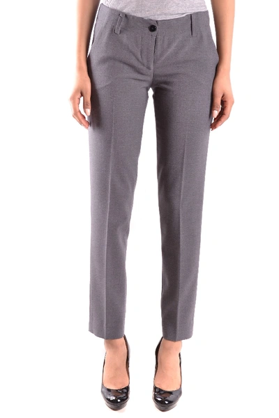 Armani Jeans Women's Mcbi28428 Grey Polyester Pants