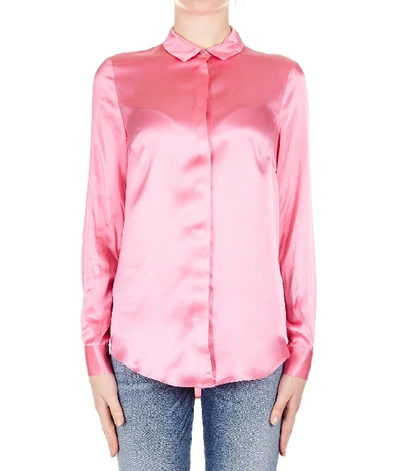 Guess Women's W91h42wb4c0g6n3 Pink Silk Shirt ModeSens