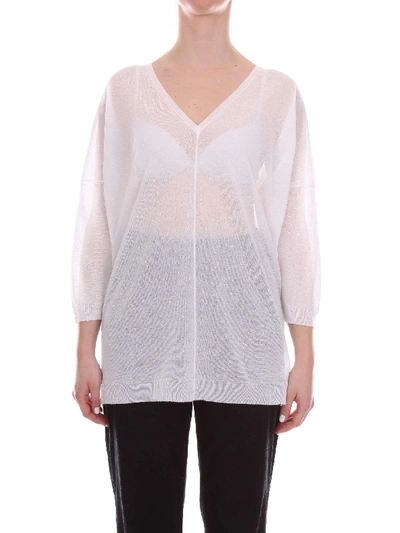 Barba Women's 2052157521white White Wool Sweater