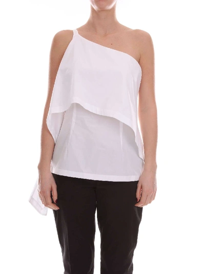 Barba Women's Pe19051600white White Cotton Top