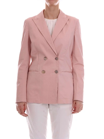 Barba Women's 8420gi03pink Pink Cotton Blazer