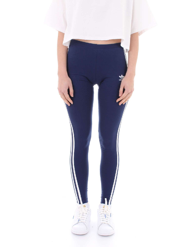 Adidas Originals Women's Dv2615 Blue Polyester Leggings | ModeSens