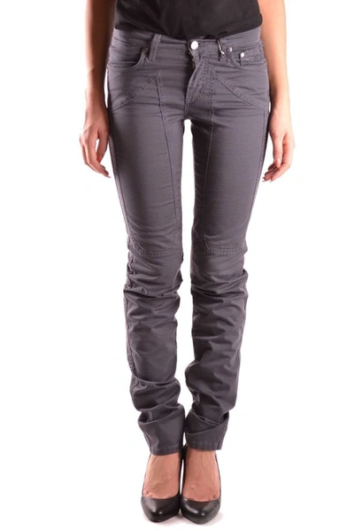 Jeckerson Women's Grey Cotton Jeans