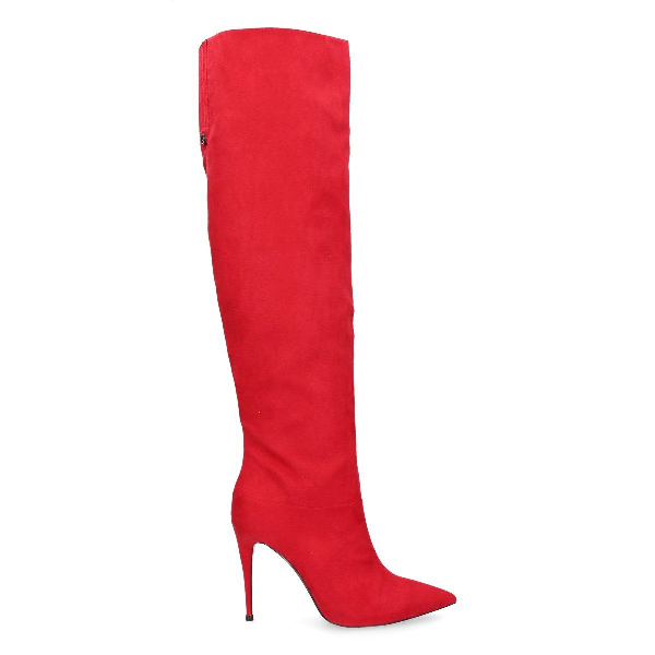 guess red stilettos