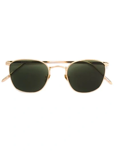 Linda Farrow Round Framed Sunglasses In Metallic