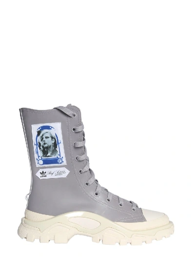 Adidas Originals Women's Ee7942 Silver Rubber Hi Top Sneakers