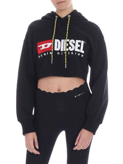 Diesel Women's 00sm830catk9xx Black Cotton Sweatshirt