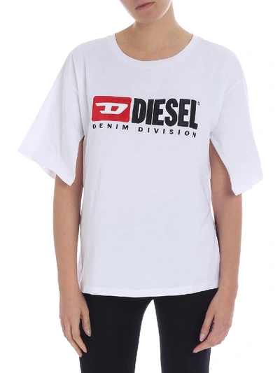 Diesel White Cotton T-shirt
