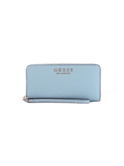 Guess Light Blue Polyurethane Wallet | ModeSens