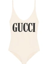 Gucci Printed Stretch Bodysuit In White